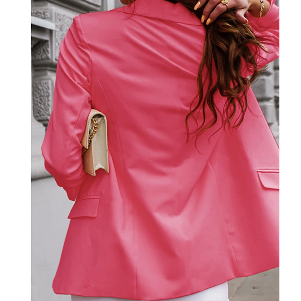 Новинка 2022 женский элегантный свободный Блейзер куртки офисные женские блейзеры