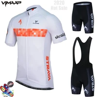 2021 pro team strava cycling jersey set summer bicycle cycling clothing bike clothes men mountain sports bike set cycling suit