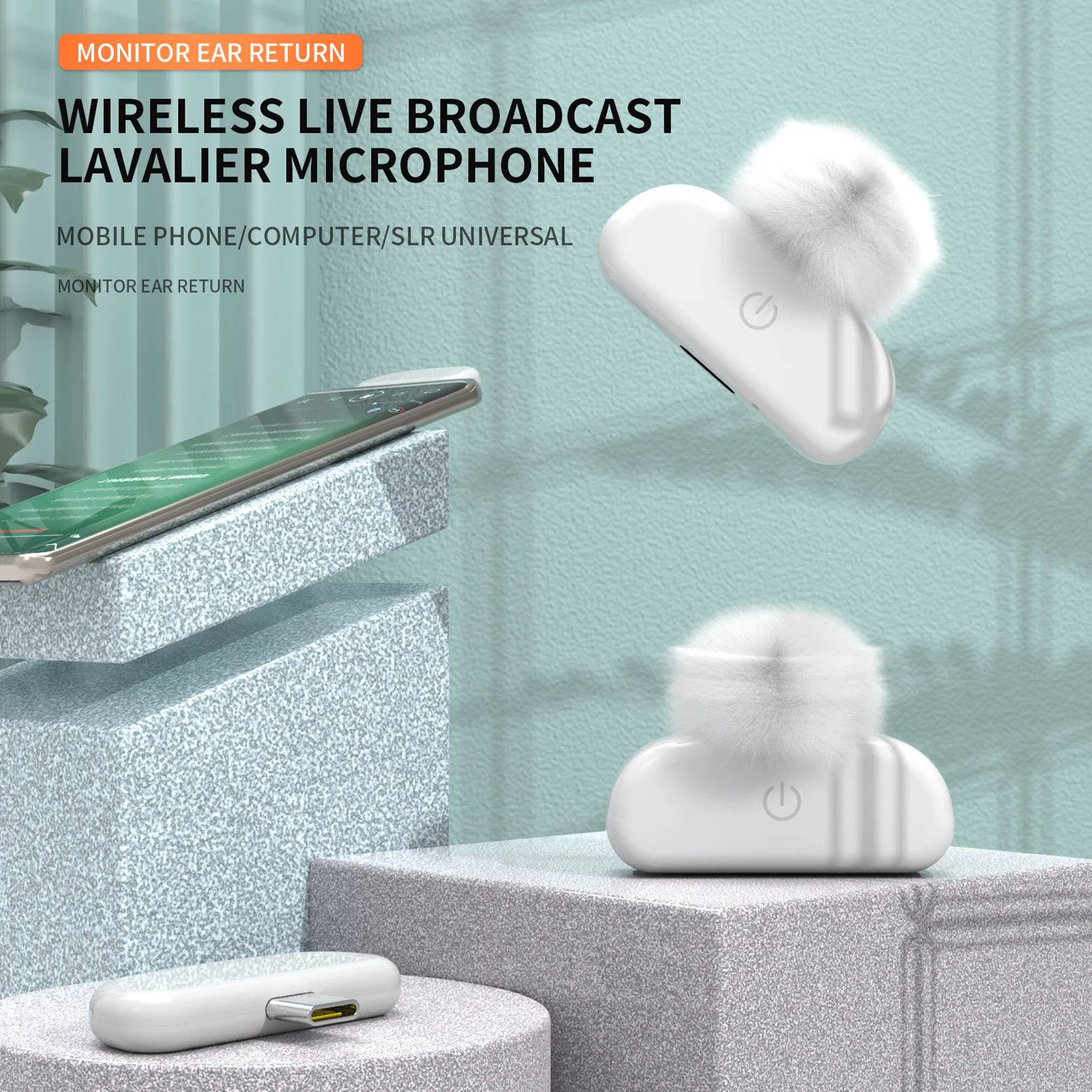 Беспроводной петличный мини-микрофон всенаправленный микрофон с лацканами