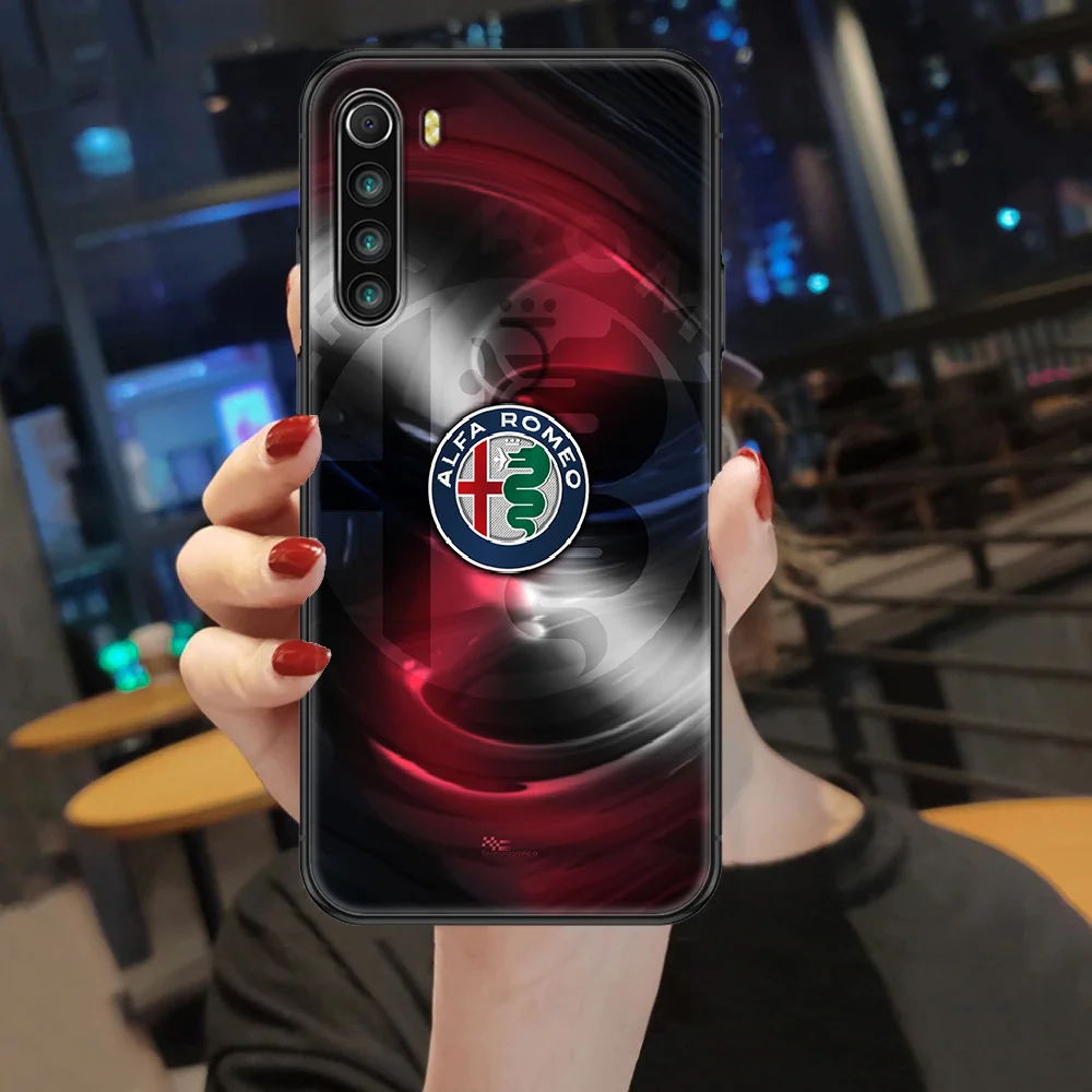 

Alfa Italy Cars Sport Romeo Phone case For Xiaomi Redmi Note 7 7A 8 8T 9 9A 9S 10 K30 Pro Ultra black soft waterproof painting