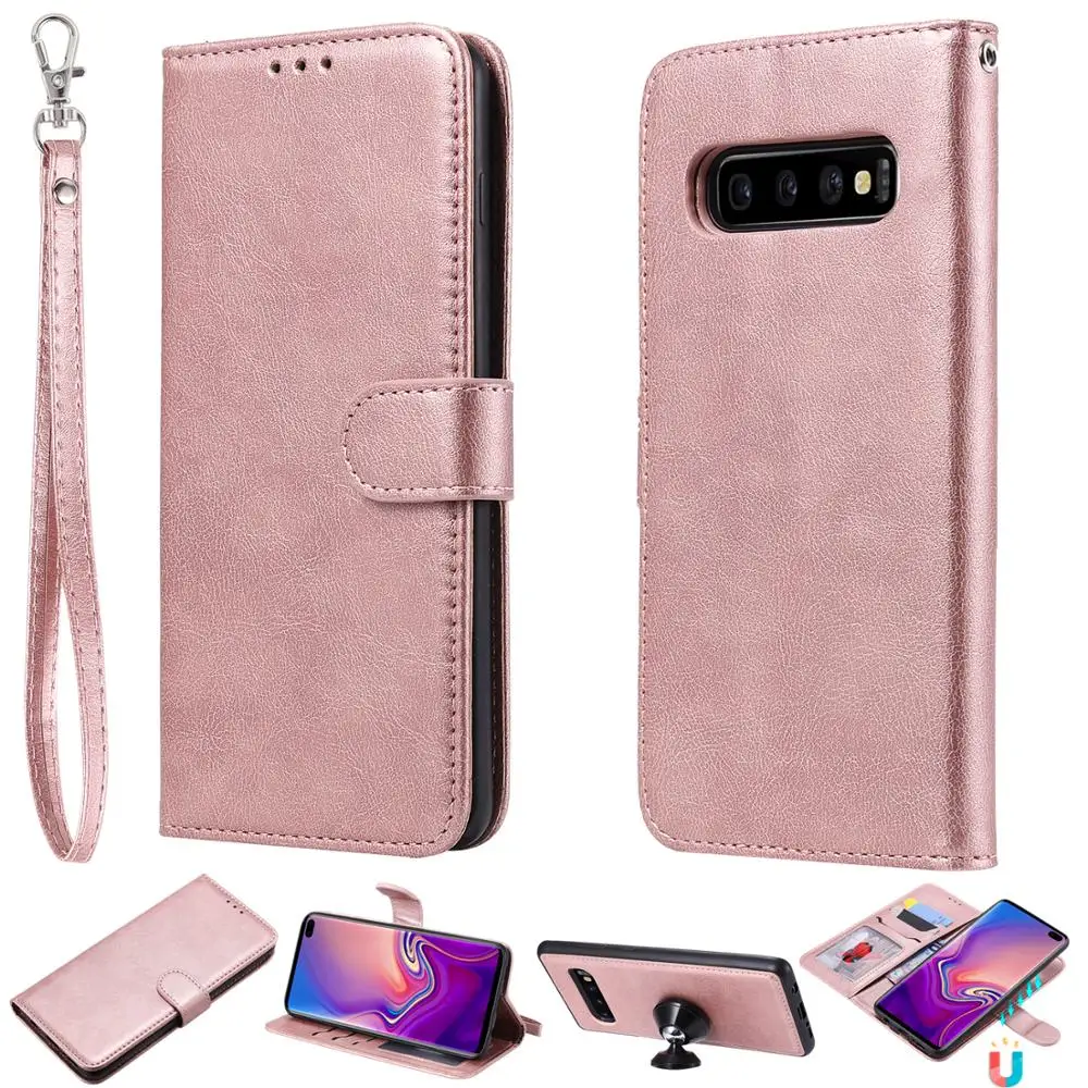 Съемный магнитный флип-чехол 2 в 1 для Samsung A310 A510 A3 A5 2017 A6 A8 2018 чехол телефона S7 S8 S9 S10