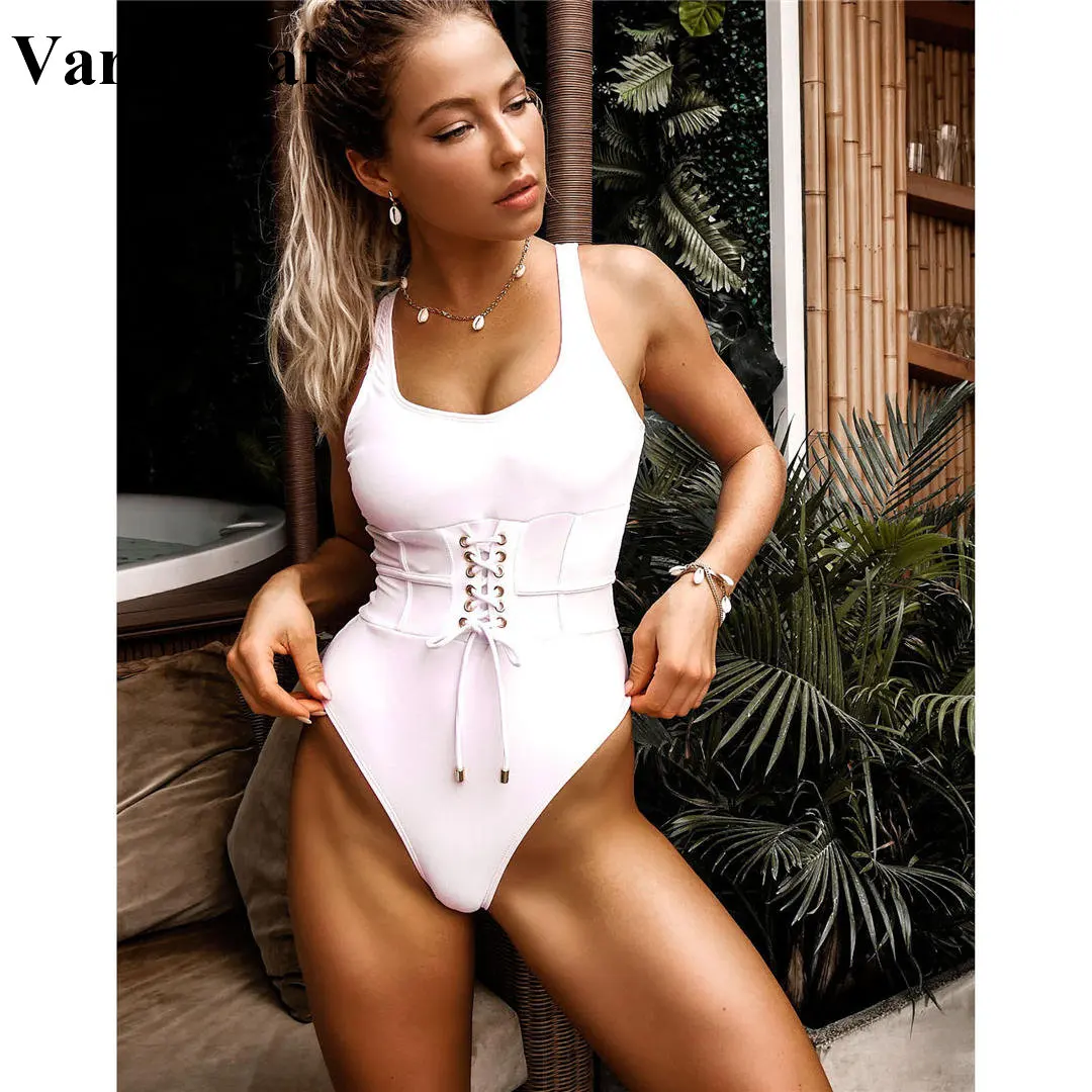 Цвет: белый черный 2020 новые пикантные ботинки на шнуровке Монокини Для женщин