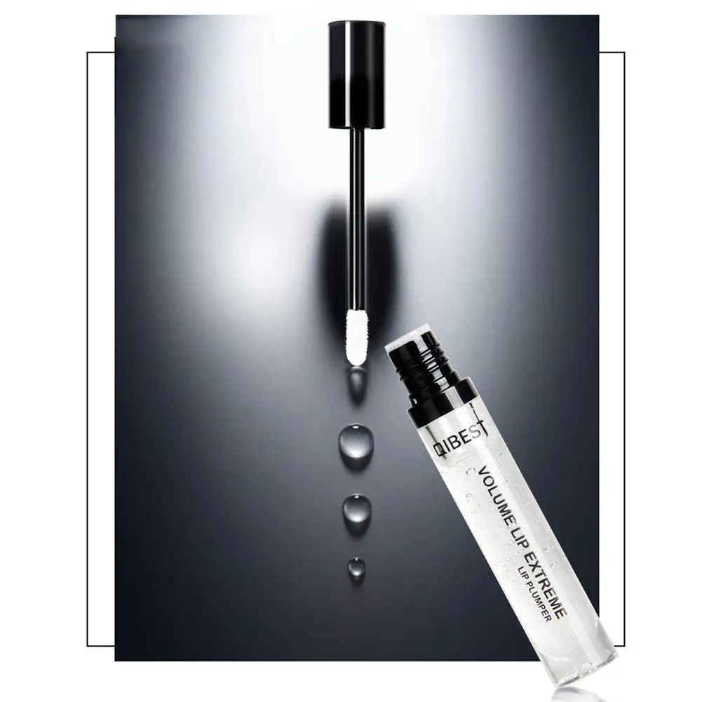 Яркий гламурный жидкий прозрачный блеск для губ водонепроницаемый длинная