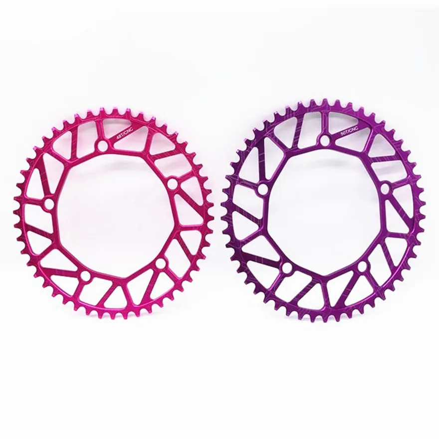 

48/50/52/54/56/58T Positive Negative Chainwheel MTB Mountain Bike Ultra-light 130BCD P8 SRA683 JP8 Road Bicycle Tooth Crankset