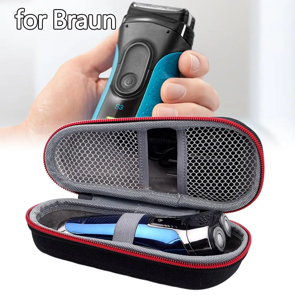 

Shaver Storage Bag EVA Carrying Case Protective Bag for Braun Series 3040s 3010BT 3020 3030s 300s 5030s 5147s 5090cc 5050cc