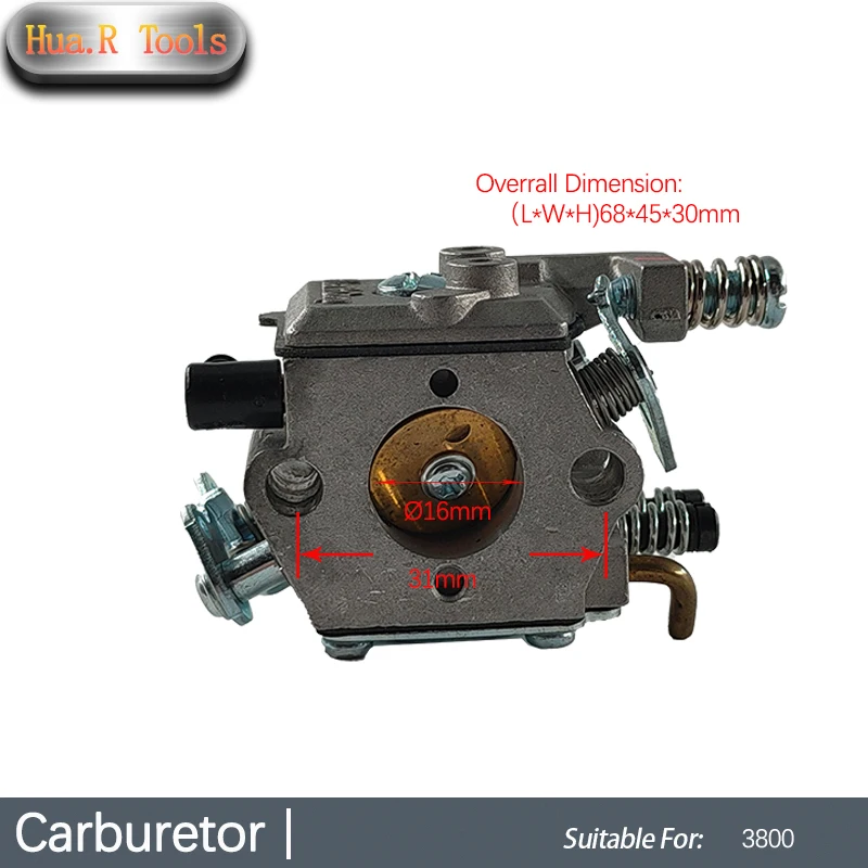 

High Efficiency Carburetor 38cc For Zenoah 3800 Outdoor Replacement Chainsaw Trimmer Spare Power Tool