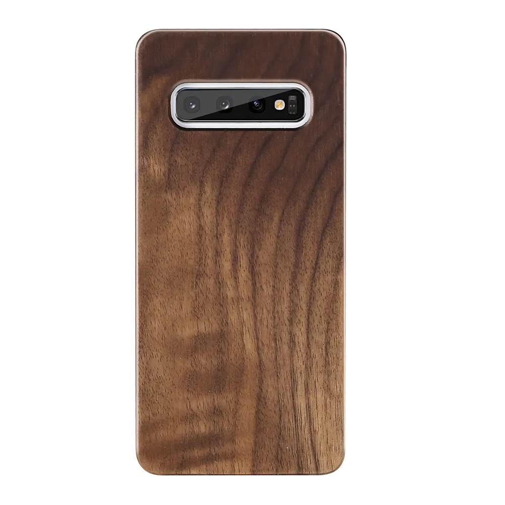 Walnut KISSCASE шикарный винтажный Деревянный чехол для samsung Galaxy S10 S9 S8 роскошный настоящий Деревянный чехол для samsung S7 Edge S10E S10 Plus Capa - Цвет: Walnut