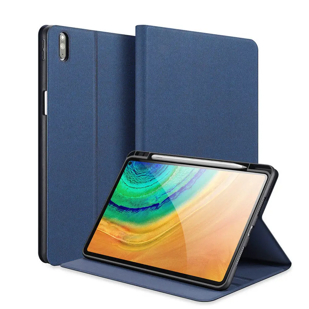Чехол для планшета Huawei Mate Pad Pro 10 8 с держателем-карандашом кожаный умный