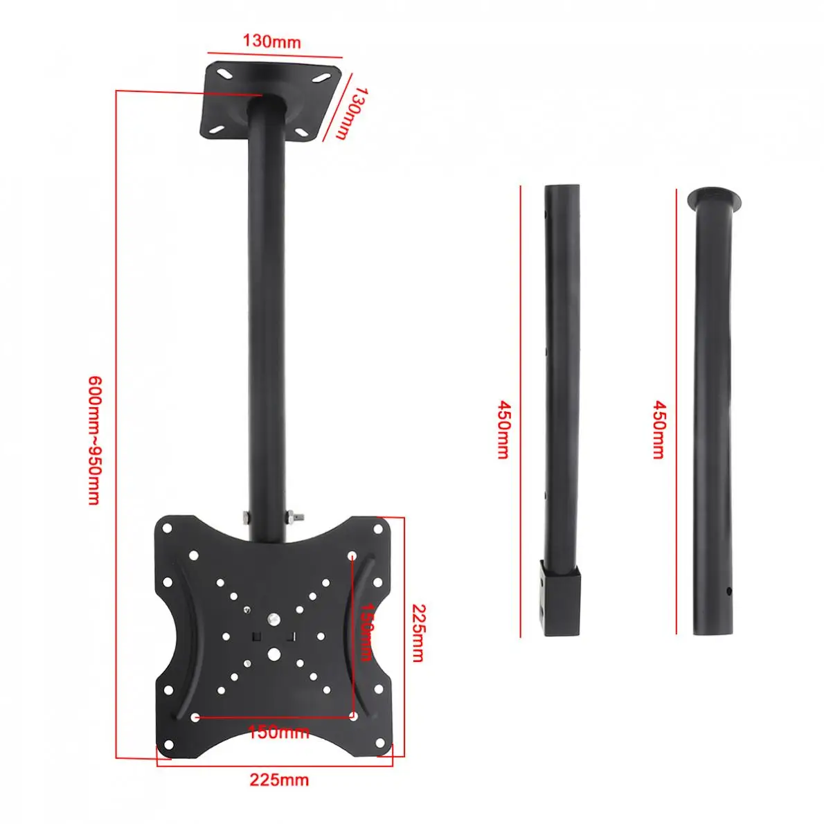 Универсальная регулируемая настенная вешалка для плоской панели телевизора 25 кг