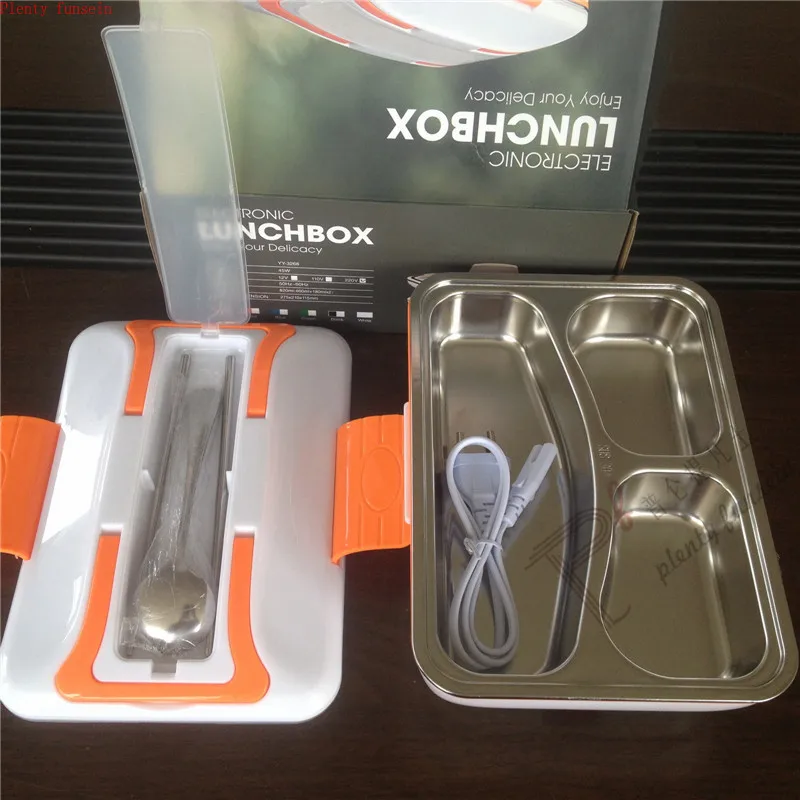 Портативный PTC Электрический нагрев Ланч бокс контейнер из нержавеющей стали еда