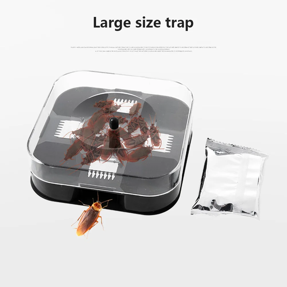 

Cockroach Trap with Baits Plastic Reusable Non-Toxic Bug Roach Catcher Insect Pest Killer HK3
