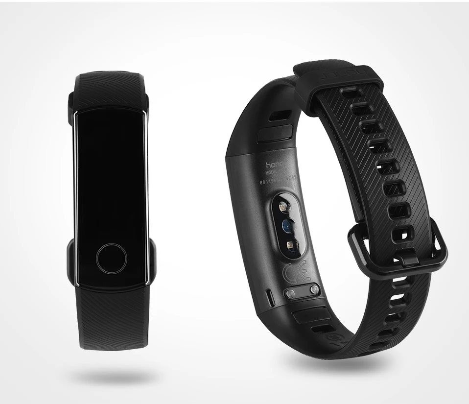 Huawei Honor Band 4/4, умный Браслет для бега, 0,95 дюймов, умный OLED, для плавания, водонепроницаемый, Bluetooth, фитнес-трекер, сенсорный экран