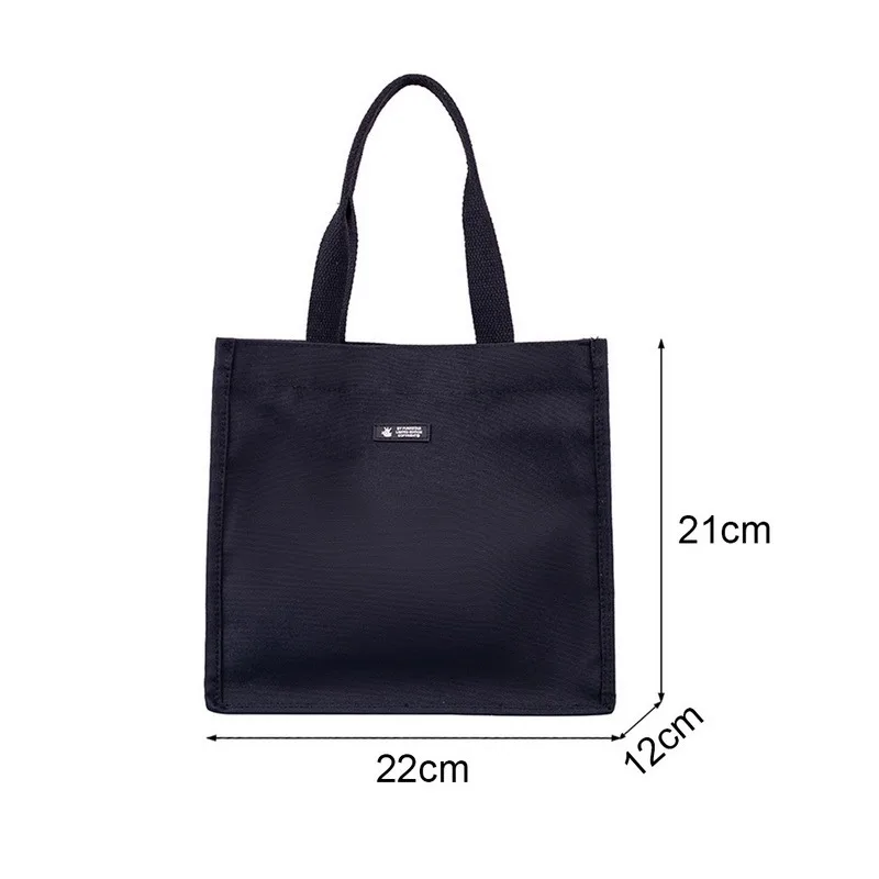 

2021 New Shoulder Bag Casual Tote Female Handbag Solid Color Ladies Shopping Bags Canvas Books Bag Girls Student Handbags