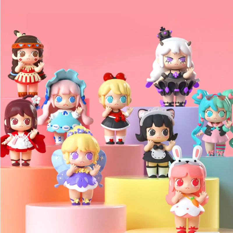 

8cm Mini World Cosmic Girl Series Blind Box Toys Doll 9 Style Random one Cute Anime Figure Gift for Girl