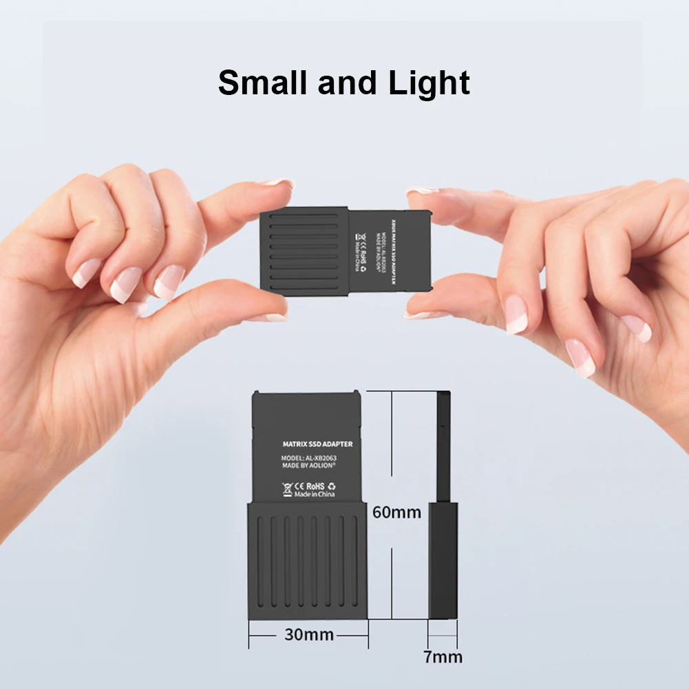 for xbox series xs aluminum alloy external console hard drive conversion box m 2 nvme 2230 ssd expansion card box free global shipping