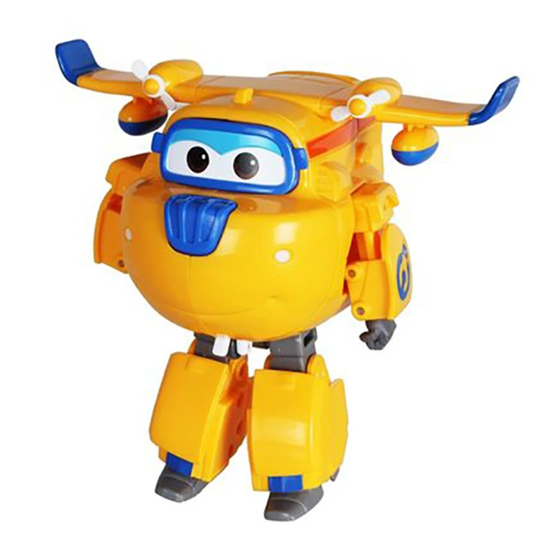 large AULDEY Super Wings ABS Deformation Airplane Robot Action Figures Wing Transformation toy for children Christmas gif | Игрушки и