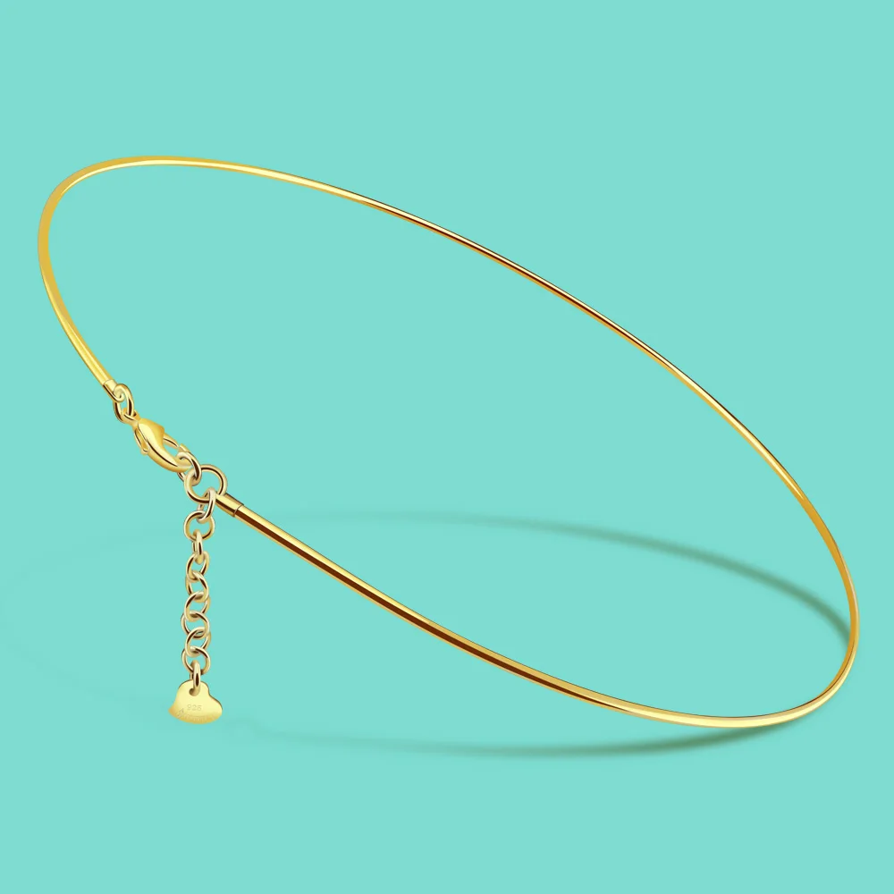 Женский Блестящий Воротник из серебра 925 пробы в богемном стиле|Ожерелья| |