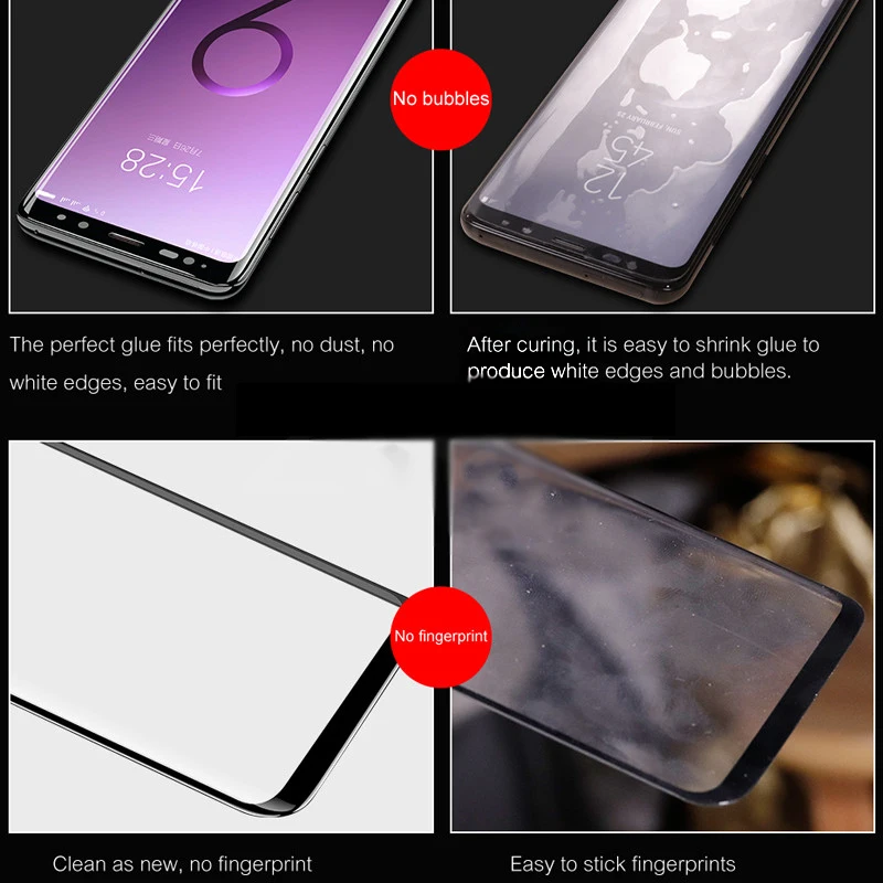 3D защитное стекло на samsung Galaxy S9 S8 S10 Plus Lite Samsumg S 8 9 10 световая Защитная пленка для
