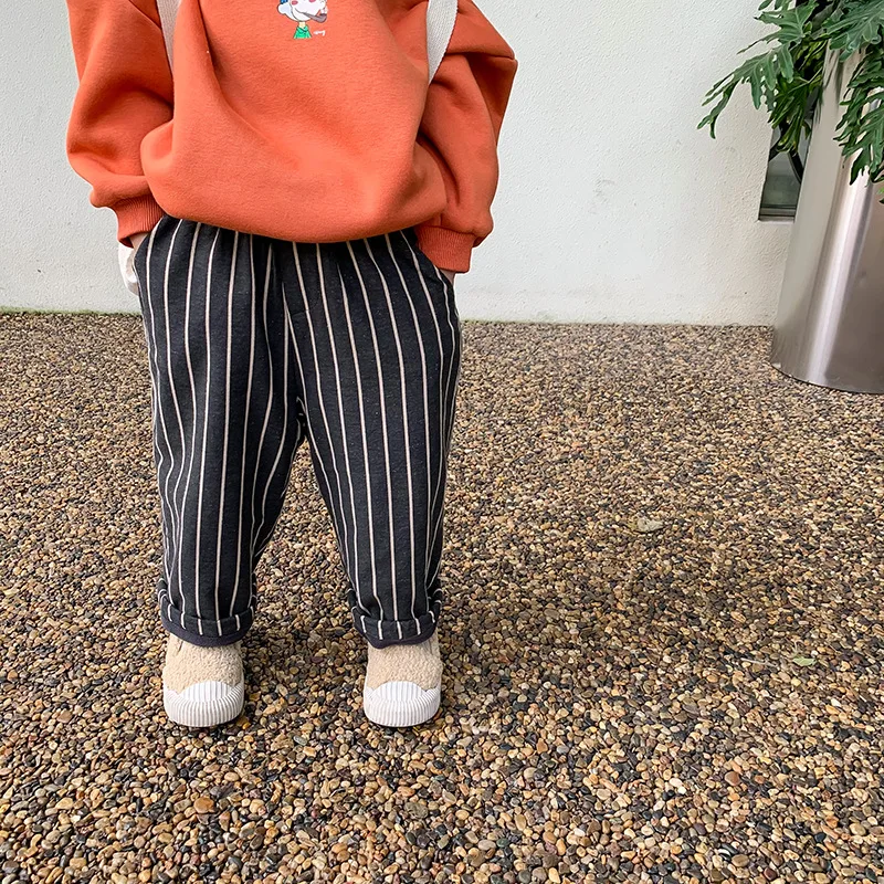 

Pants Ankle Length Elastic Waist Loose Solid Cotton New Fashion Comfortable Cute Lovely Simple Spring Auutmn Winter Unisex Kids