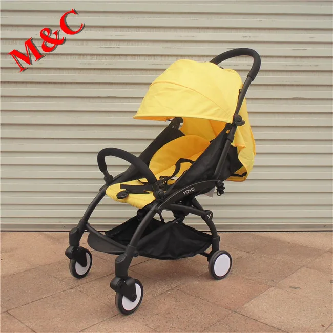 B style yellow Оригинальная легкая коляска может сидеть и лежать на 175 градусов Складная коляска yoya ультра-легкая портативная дорожная детская коляска - Цвет: B style yellow
