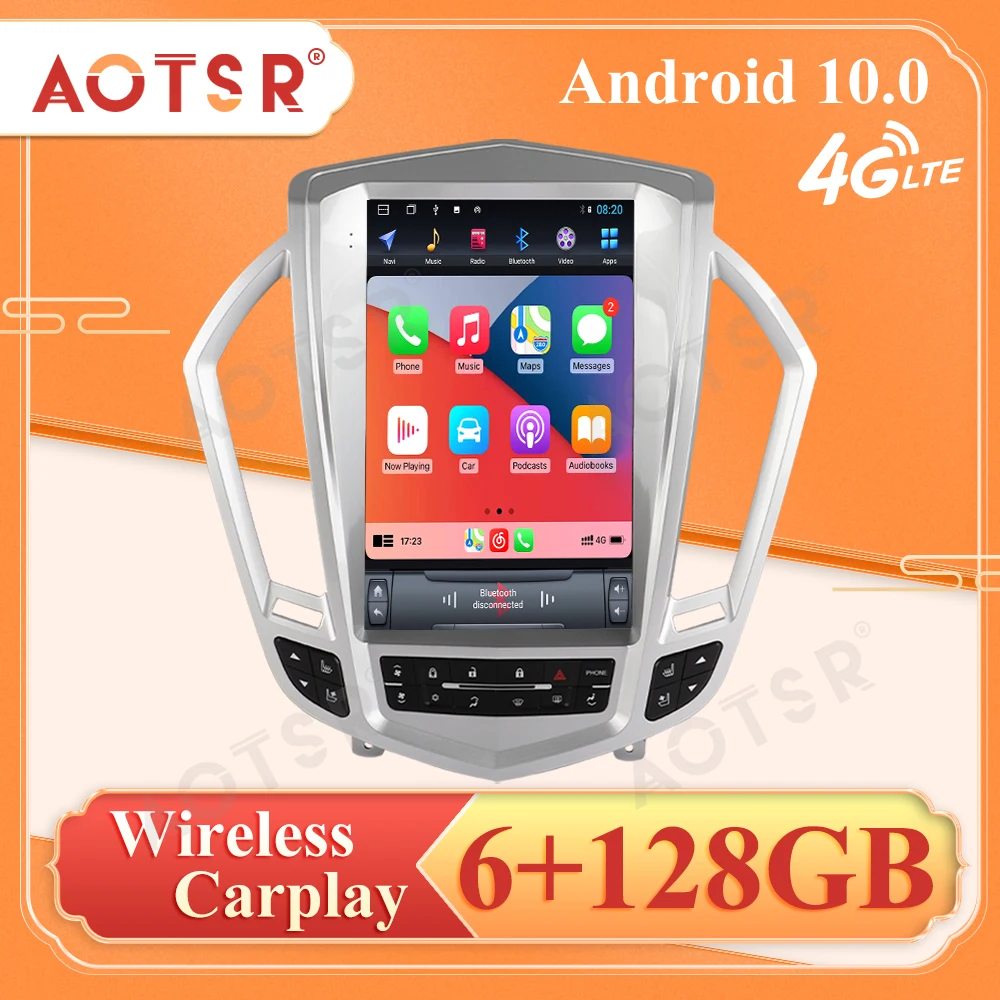 

6+128G Android 10Car GPS Navig For Cadillac SRX 2008-2012 Auto Stereo Multimedia Radio Video Player Carplay Tape Headunit DSP 4G