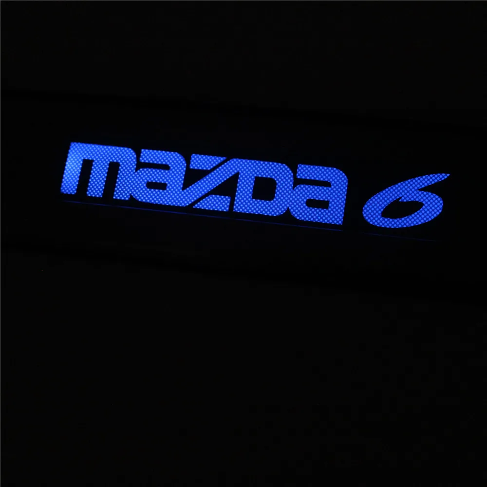 Светодиодная Накладка на порог из нержавеющей стали защитная накладка пороги