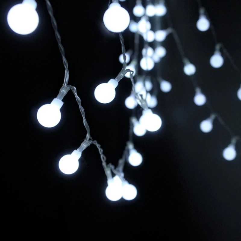 3 м/6 м/10 м 80Led вишневые шары сказочные декоративные световые гирлянды на