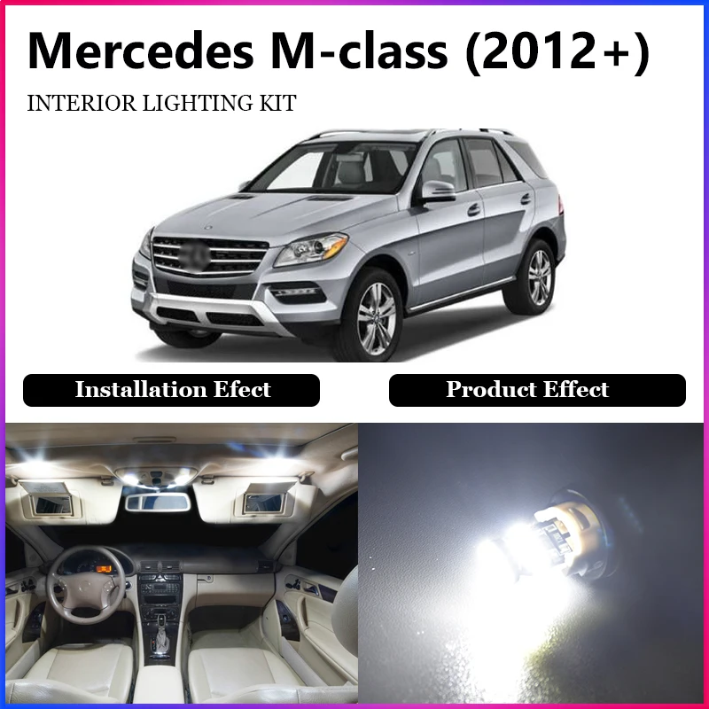 

ShinMan 14X LED CAR Light Car LED Interior Car lighting For Mercedes Benz M-Class m class 2012-2015 LED Interior lighting kit