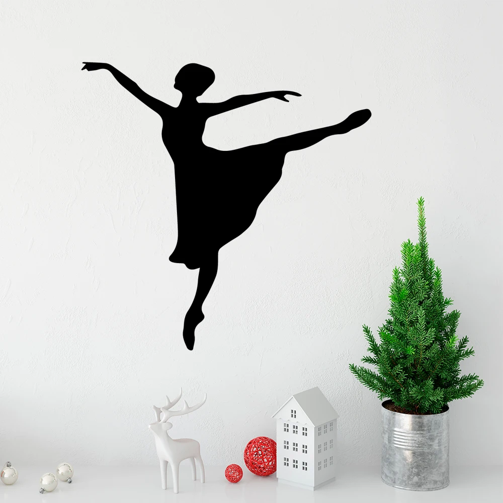 Современная балерина настенная Съемная наклейка из ПВХ виниловые настенные
