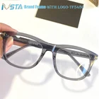 IVSTA TF5480 с логотипом высшее качество Оптическая оправа квадратные очки мужские ацетатные Роскошные брендовые Рецептурные очки для близоруких в коробке