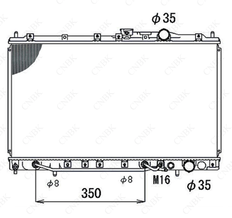 Radiator for Mitsubishi Lancer Mirage COLT-CA4A Cb5ar Aluminum-Plastic Water Tank Has All Aluminum Customized | Автомобили и