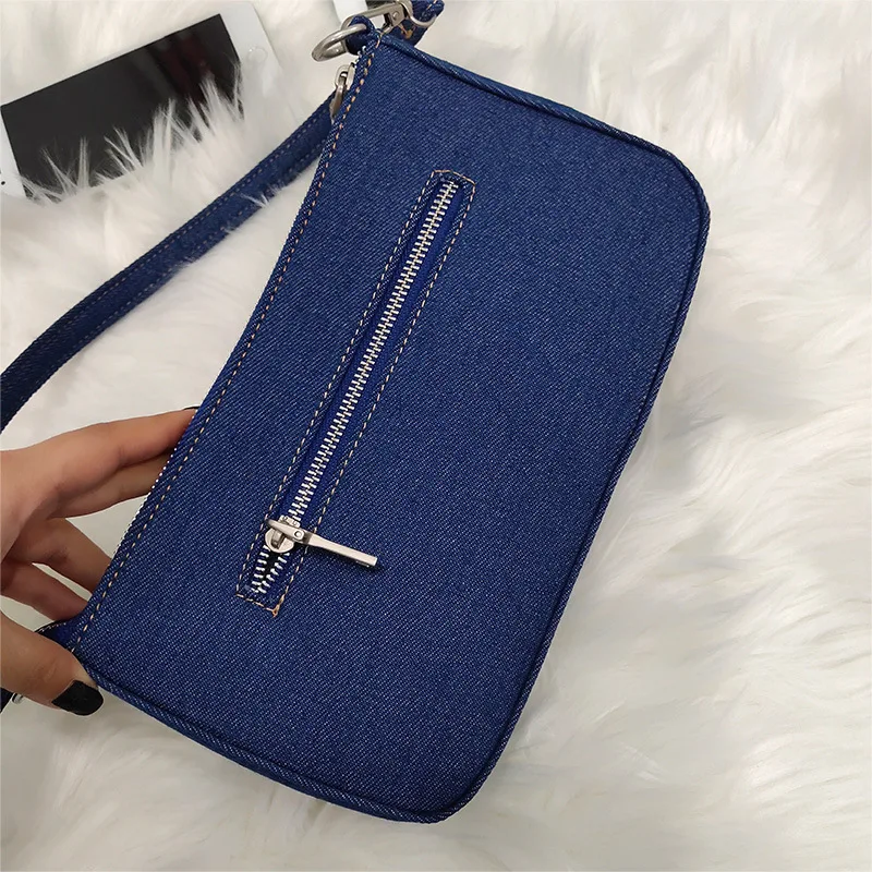 

Denim Women Axillary Bags Casual Cowboy Messenger Bag Chain Female Shoulder Bag Elegant Ladies Handbag Small Blue Bolsa Feminina