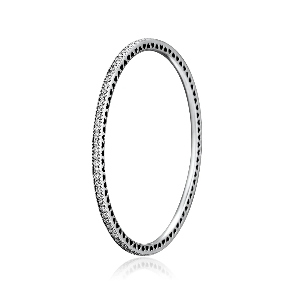 

Authentic 925 Sterling Silver Twinkling Forever Bracelet Bangle for Women Men Fits European Style trinket Jewelry pulsera