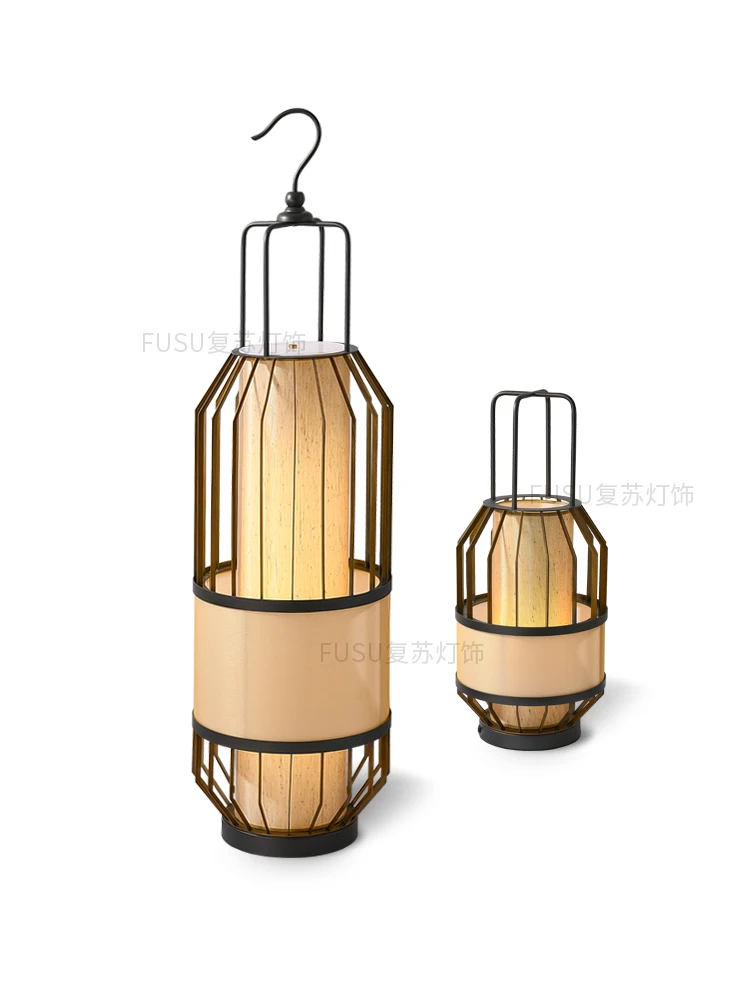 

FQ New Chinese Table Lamp Retro Bedroom Study Home Bedside Lamp