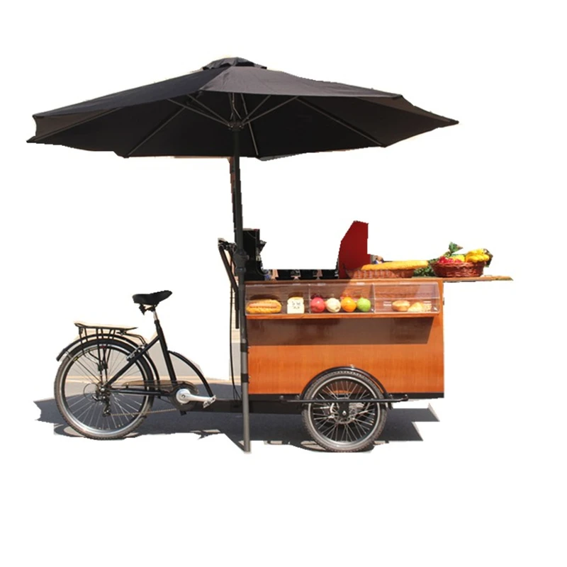 

Customize Electric Adult Tricycles Cargo Bike Bicycles Coffee Vending Tricycle Mobile Food Cart for Sale