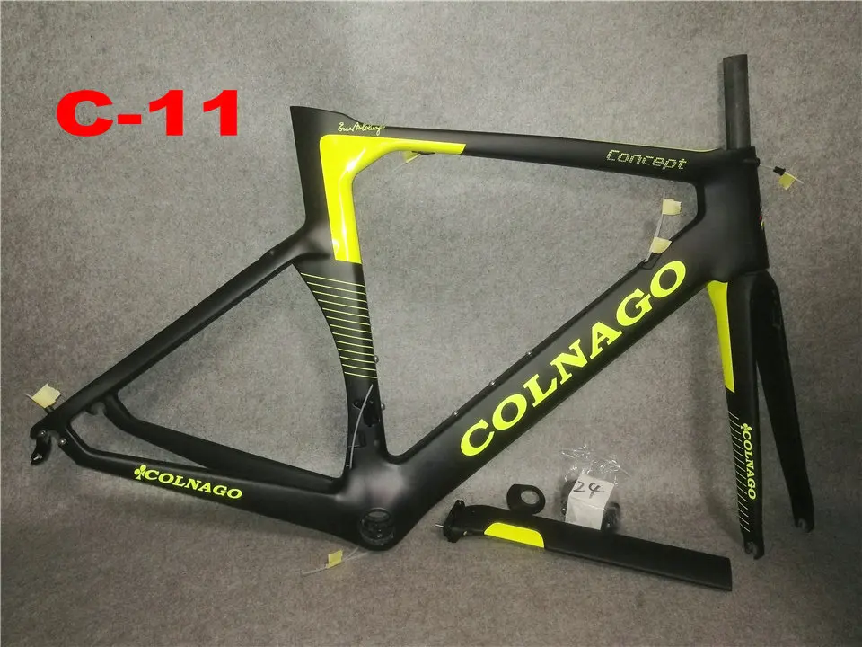 T1000 BOB черный на черной карбоновой раме Colnago, велосипедная углеродная рама XS/S/M/L/XL