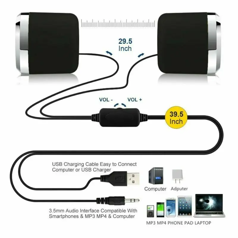 Колонки компьютерные PYMH 2 0 дюйма USB | Электроника