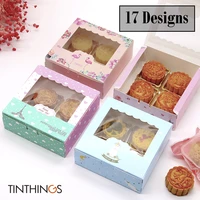 2050pcs wedding gift cardboard box with window candy cookie box packaging birthday event party decoration flower flamingo