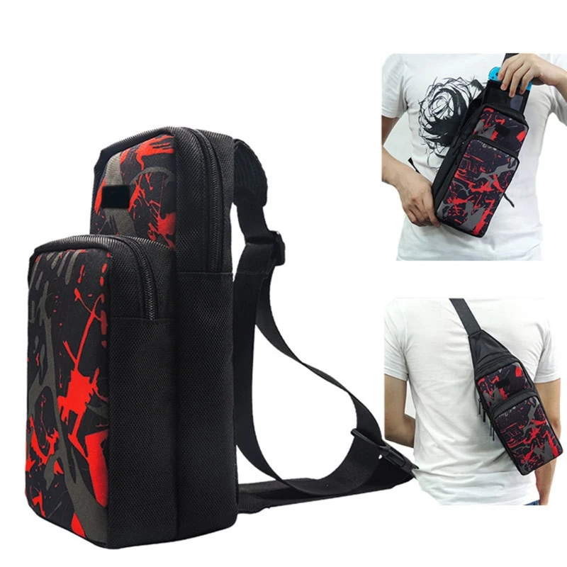

Game Console Backpack Crossbody Bag with Carrying Case Bag for Switch Travel Kit