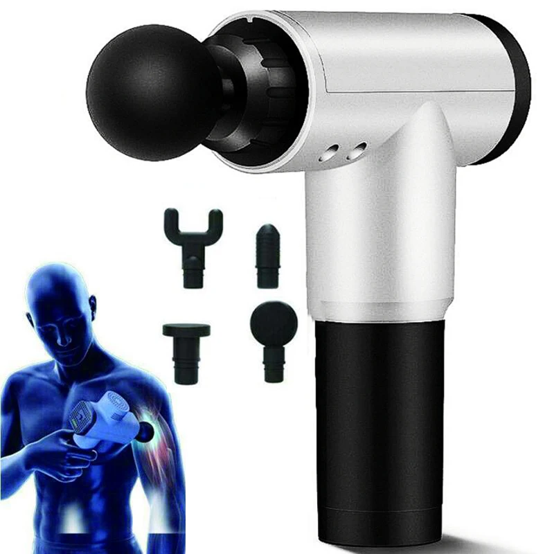 

Fascia Massage Gun Deep Muscle Massager Speed Setting Body Slimming Percussive Vibration Back Neck Pain Relief Therapy Relaxtion