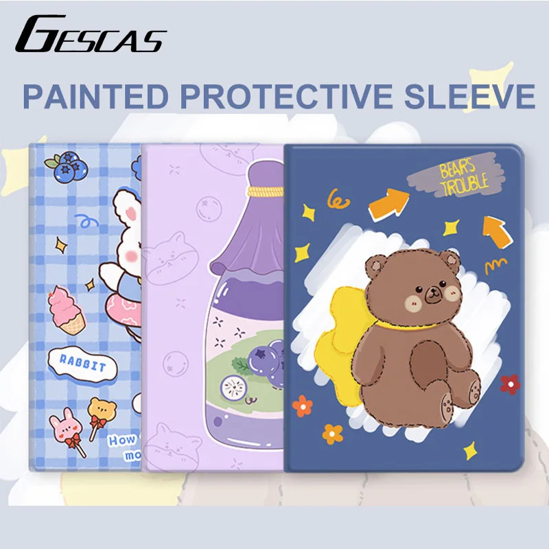 GESCAS Ipad Case For Ipad Air 4 Case 2020 Ipad Pouch Case For Ipad Pro 11/12.9 Case 2018/2020 Tablet Accessories Ipad Case