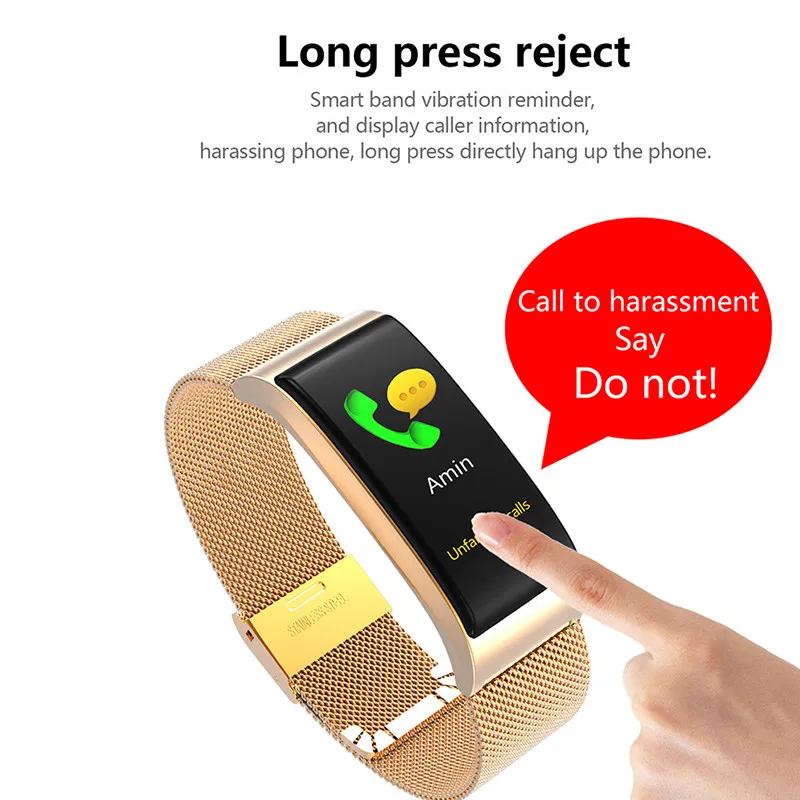 Смарт-часы F4 смарт-браслет пульсометр Пульс монитор кровяного давления