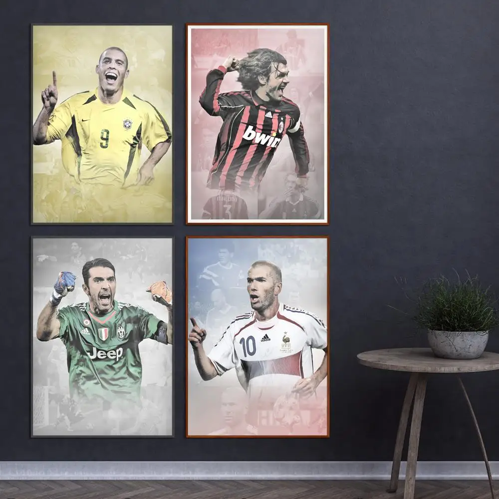 Андреа Пирло Футбол звезда Марадона Kaka Луис фиго Pele Roberto Carlos чехлы с изображением Роналдо и Зинедин Зидан