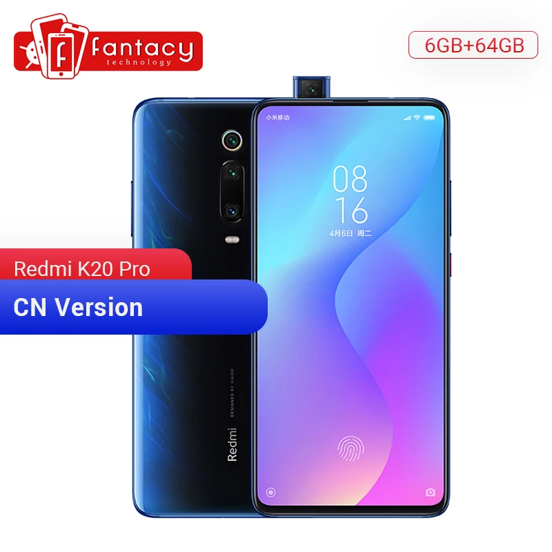 Оригинальный Смартфон Xiaomi Redmi K20 Pro 6 ГБ 64 Восьмиядерный процессор Snapdragon 855 39 дюйма