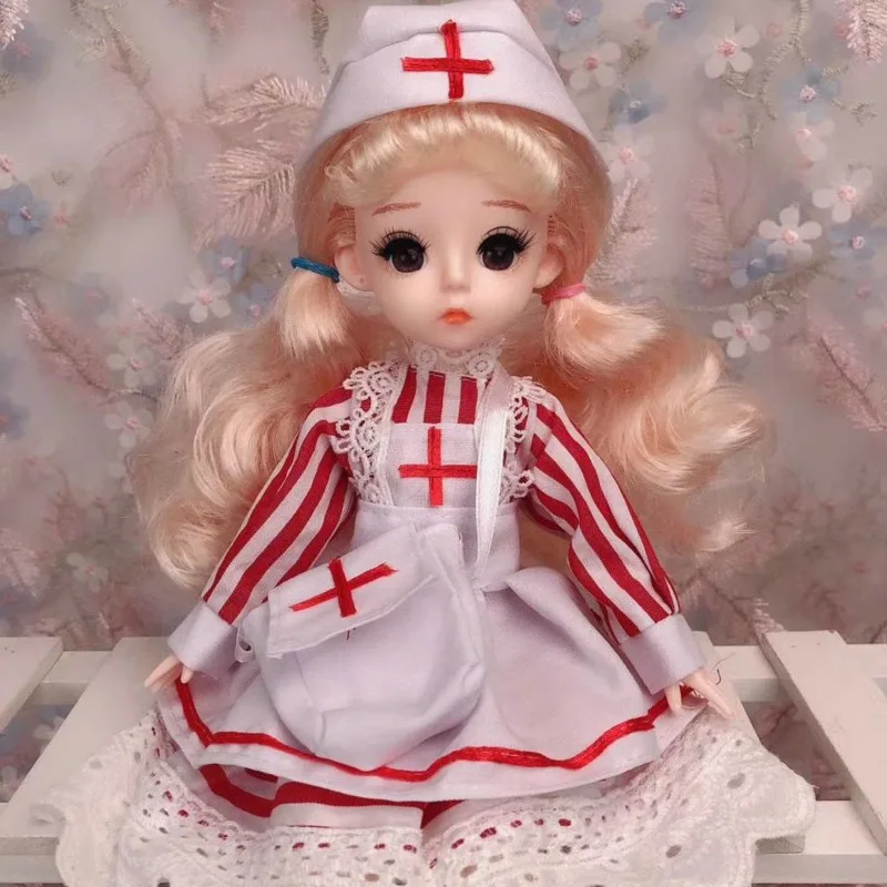 New BJD Doll 30cm 22 Movable Joints With Beautiful Dress Change Makeup Fashion Dolls Accessories Kids Toys For Girls Gift | Игрушки и