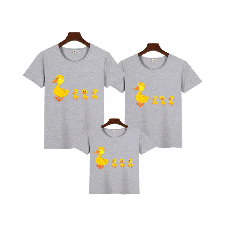 Утки семейный футболок для всей семьи семья сот ветствующие одежда Подарок на