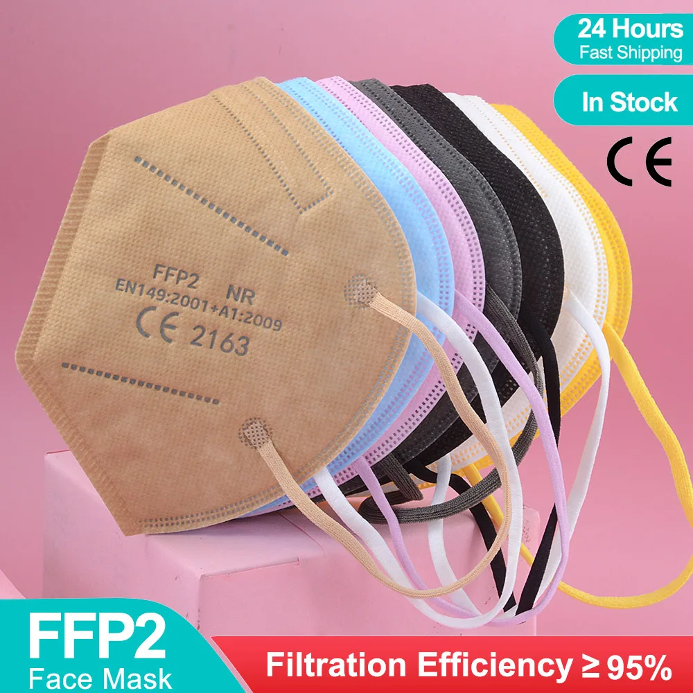 Разноцветный 5 Слои FFP2 маска CE KN95 Mascarillas ffp3 одобренный гигиеническая Защитная