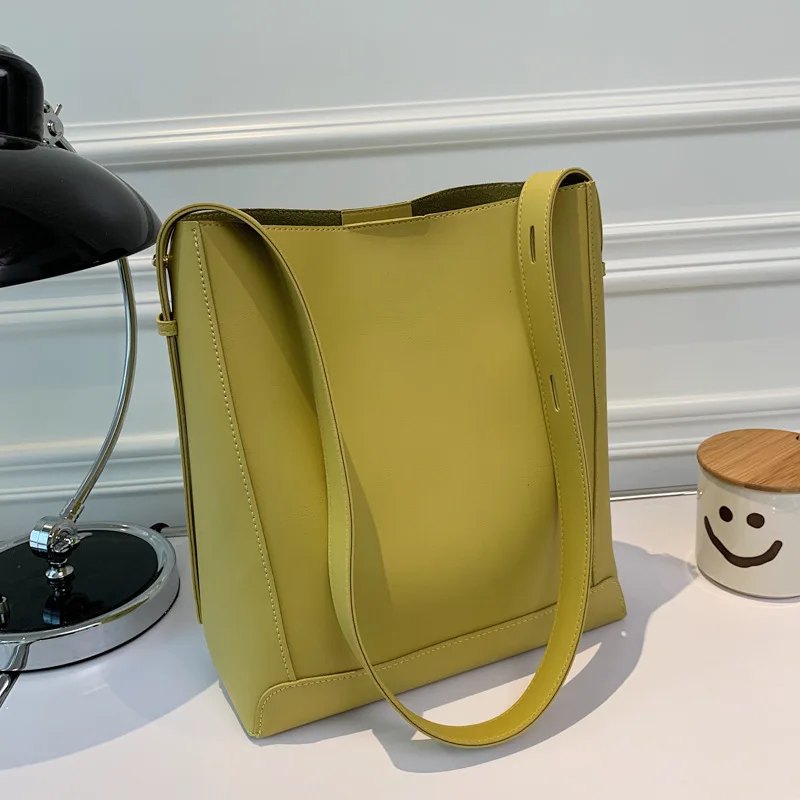 

Модная композитная сумка-ведро, летняя женская сумка высокого качества, Женская однотонная сумка через плечо, простая сумка-мессенджер