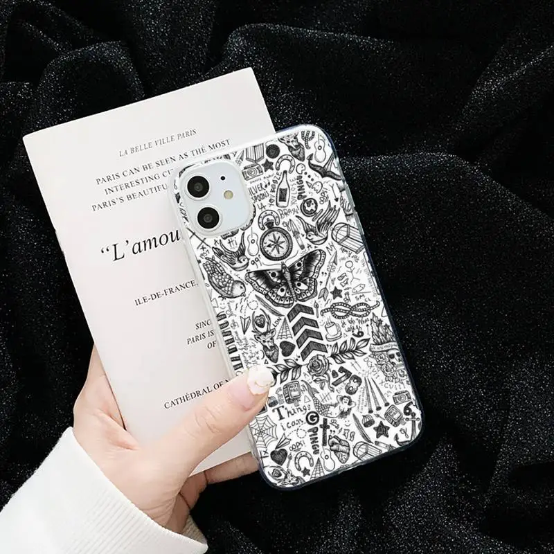 

One Direction Butterfly black singer Phone Case For iphone 12 11 pro Max Mini 7 8 plus X XR XS Samsung S10 9 4 5 6 7 8 Plus