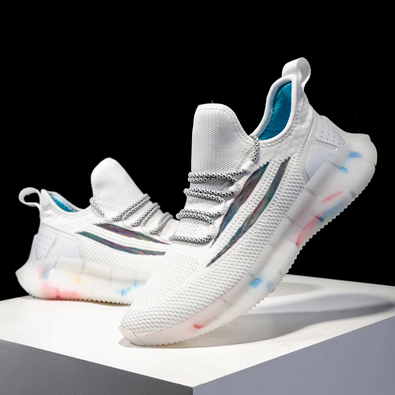 Новые уличные дышащие кроссовки для мужчин бега прогулок спортивная обувь